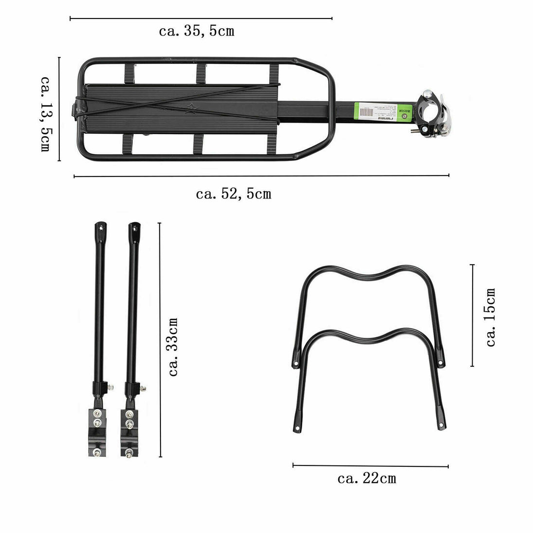Rockbros Bike Rack Rear ROCKBROS Rear Bike Luggage Rack